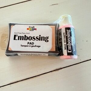 Craft Smart Embossing Pad and Pink‎ Reinker Set Acid Free 10116879 Michaels